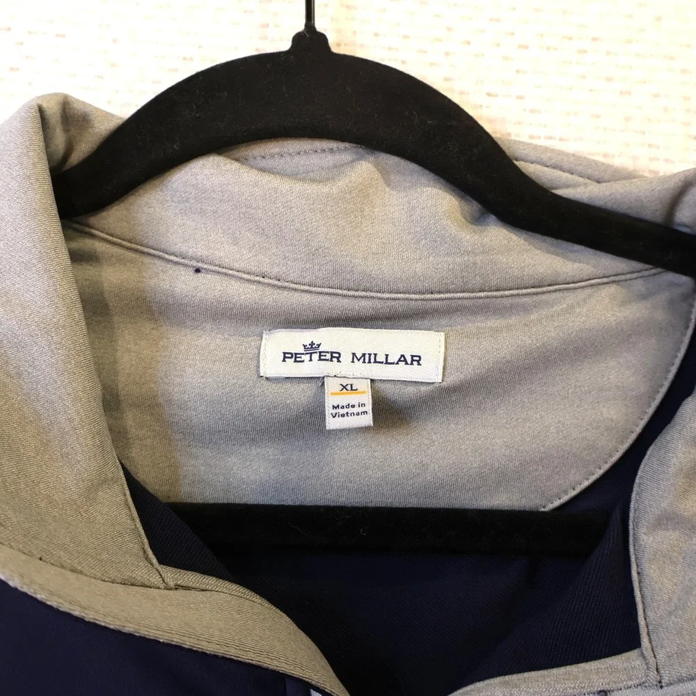 Peter Millar Mens XL Pullover Navy US Amateur 122nd Ridgewood 1/4 Zip ME0EK40